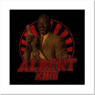 Retro Vintage 80s Albert King Posters and Art